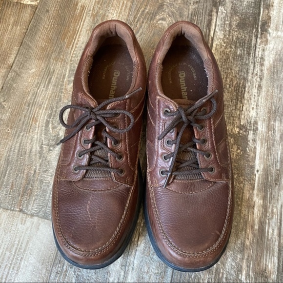 DUNHAM men Windsor oxford waterproof slip resistant size 11 leather upper main image 5